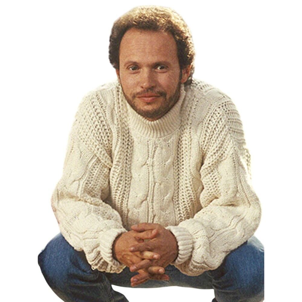 Hellmann's Billy Crystal 1989 Cable Sweater Celebrity Knits Mayo Large Wool - Picture 2 of 8